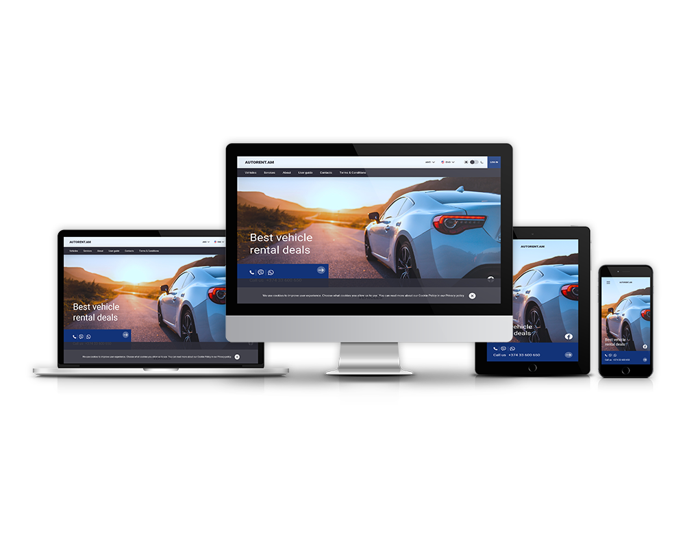 Autorent mockup
